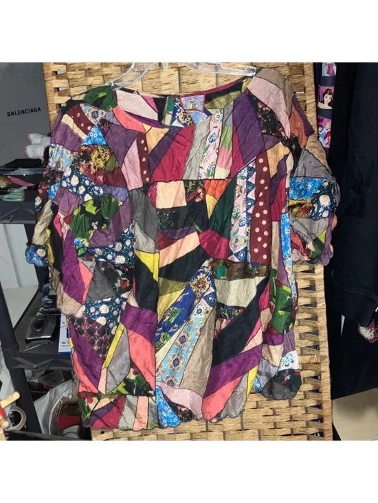 Johnny Was Silk Abstract top - Picture 2 of 6